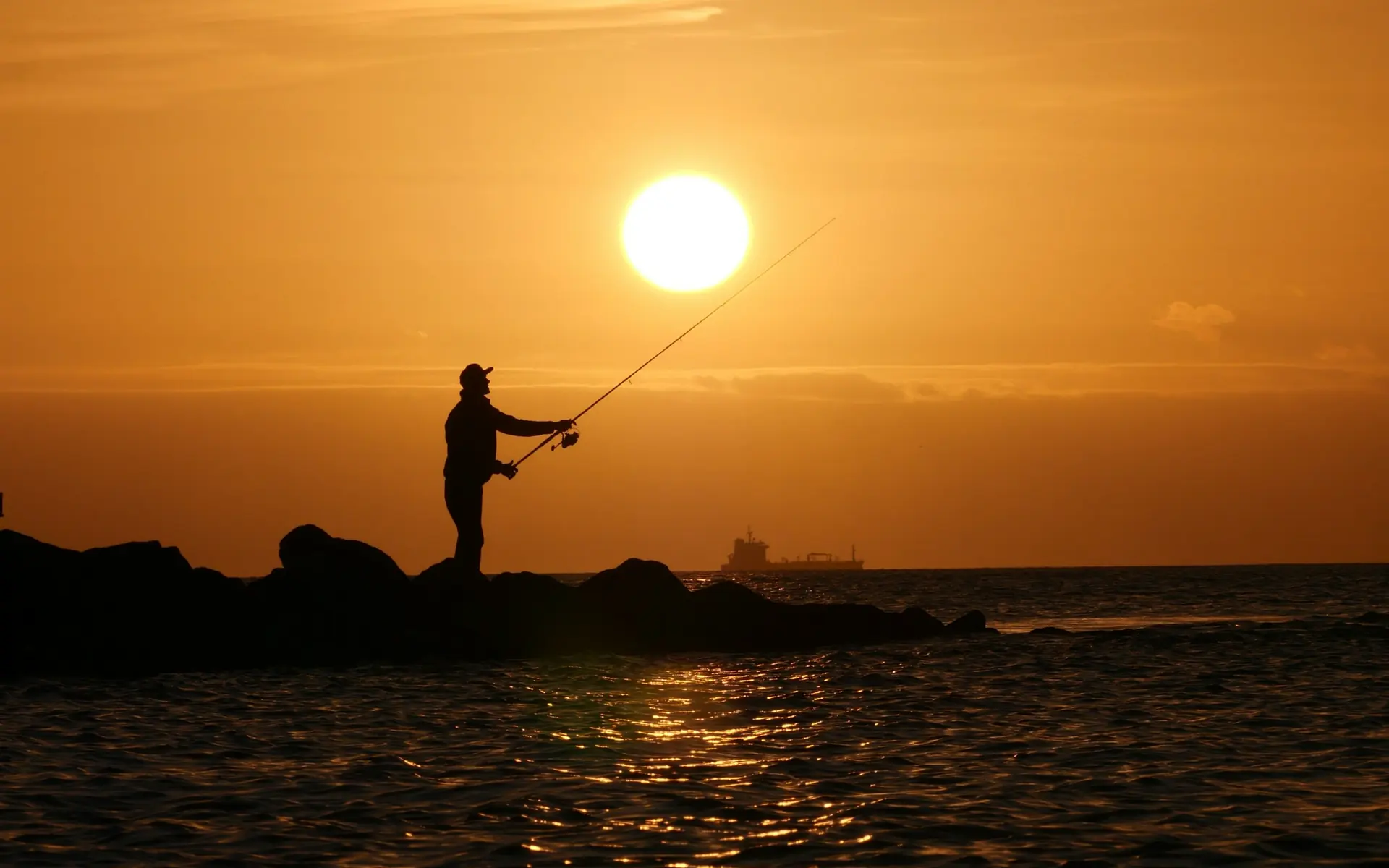 Fishing from Sofia K as the light goes golden
